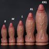 Realistic Silicone Dildo – 5 Sizes Including XXL (Up To 33cm), Huge Thick Soft Dildo with Strong Suction Cup for G-Spot & Anal Stimulation, Adult Toy