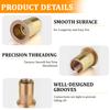 320PCS Zinc-Plated Rivet Nut Assortment M3-M12  Flat Head Vertical KnurledThreaded Rivet Insert Nutsert Cap Rivet Nu Sett