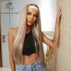 BLONDE UNICORN Блондинка с повязкой на голову, синтетические парики, длинные прямые парики для женщин, термостойкое волокно, вечернее использование