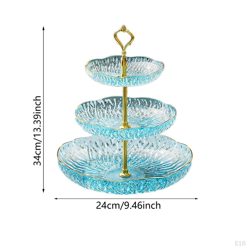 Fruit Plate Cupcake Stand Decorative Modern Dessert Cake Serving Platters for Party