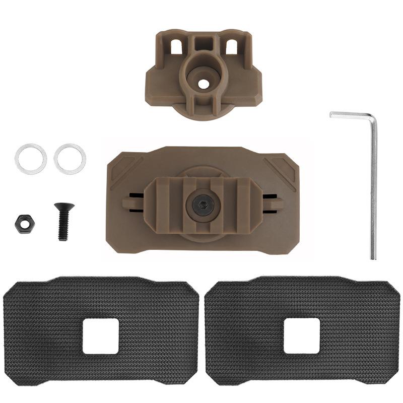 Адаптер для крепления фонаря на шлем для стрельбы, кемпинга, универсальные шлемы, держатель фонаря с креплением на липучке, вращающийся