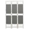 VidaXL 3-Panel Room Divider Grey 105x165 Cm Fabric