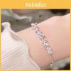 Elegant Wisteria Zircon Bracelet For Women Delicate And Luxurious Design Floral