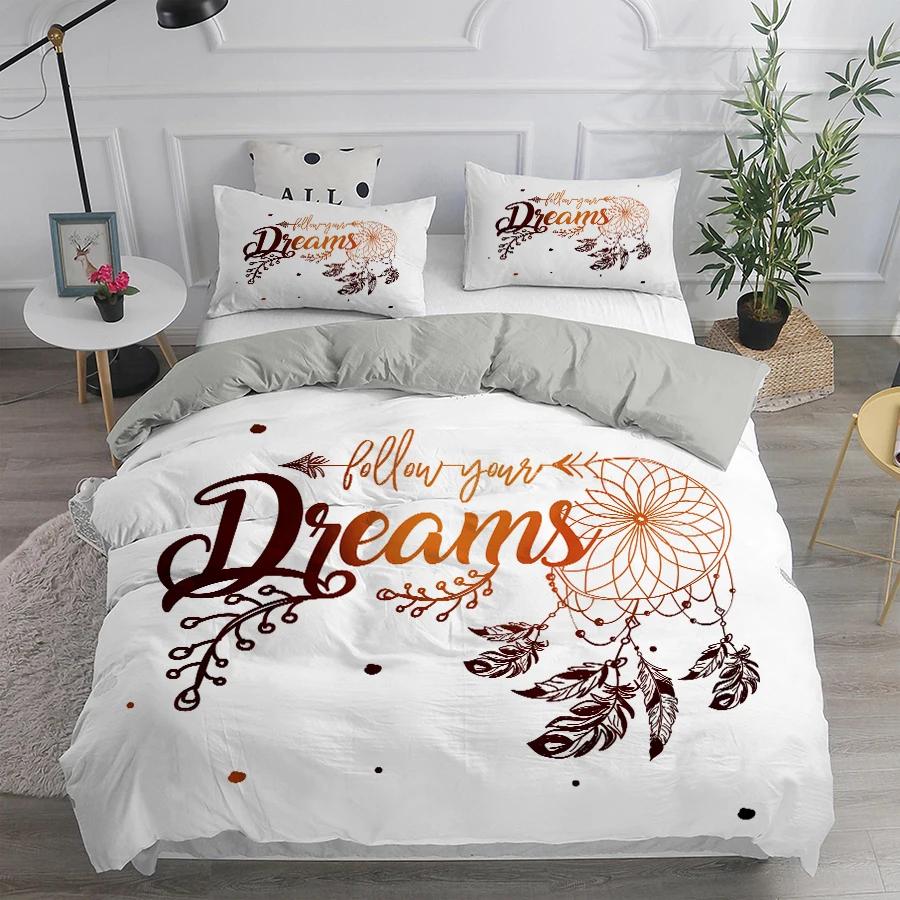 Dream Catcher Bedding Set Elegant Bohemian Duvet Cover Queen 240x220 Ethnic Quilt Cover Single Double King Comforter Bed Cover