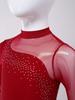 Rhinestone Gymnastics Leotard Full Body Jumpsuit Kids Girls Long Sleeve Sports Body Ballet Unitard Jersey Performance Dancewear