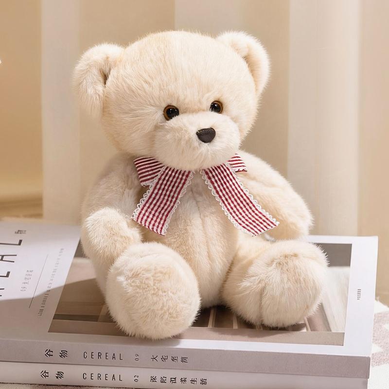 Cute Bears Stuffed Plush Toys Soft Animal Dolls For Kids Birthday Valentine'S Day Gifts Home Decor Party Bear Plushies