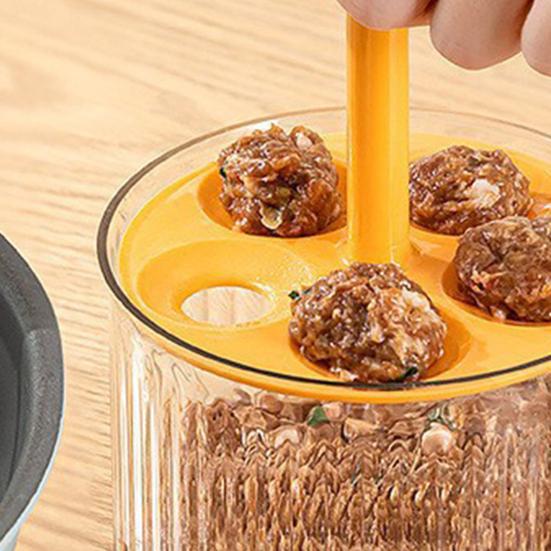 Ручная форма для фрикаделек на 5 шариков, пресс для фрикаделек, кухонная форма для фрикаделек, рыбных шариков, креветочных шариков и выпечки.