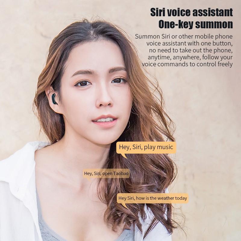 Беспроводная Bluetooth-гарнитура со светодиодной подсветкой и сенсорным дисплеем для упражнений TWS Dual Ear 5.0