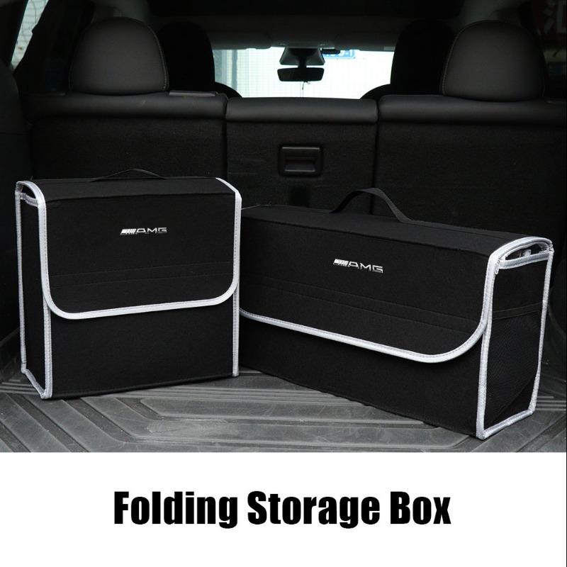 Car Trunk Large Capacity Sundries Storage Box Organizer Bag Tool Case For Mercedes Benz AMG GLE GLS GLC CLA GLB ML C500 C200 C300 W204 W206 W205 W203