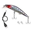 Electric Vibration Twitching Fishing Lures USB Rechargeable LED Lure Wobblers Lifelike Hard Baits