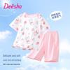 Хлопковый короткий пижамный комплект для девочек DEESHA