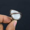Moonstone Gemstone Copper Wire Wrapped Handmade Jewelry All Size Ring