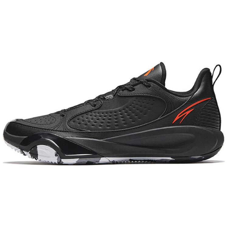 Anta Wind Tunnel 4 BM Comfortable Versatile Durable Supportive Shock Absorption Low Top Basketball Shoes Men Sneaker Black 112511604-1