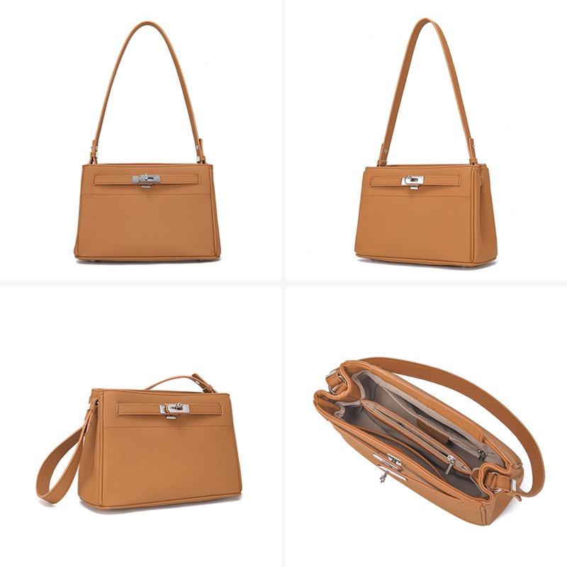 Кожаная сумка сумка-мессенджер женская новая из первого слоя коровьей кожи для поездок на работу на плечо модная ретро сумка-подмышка с замком