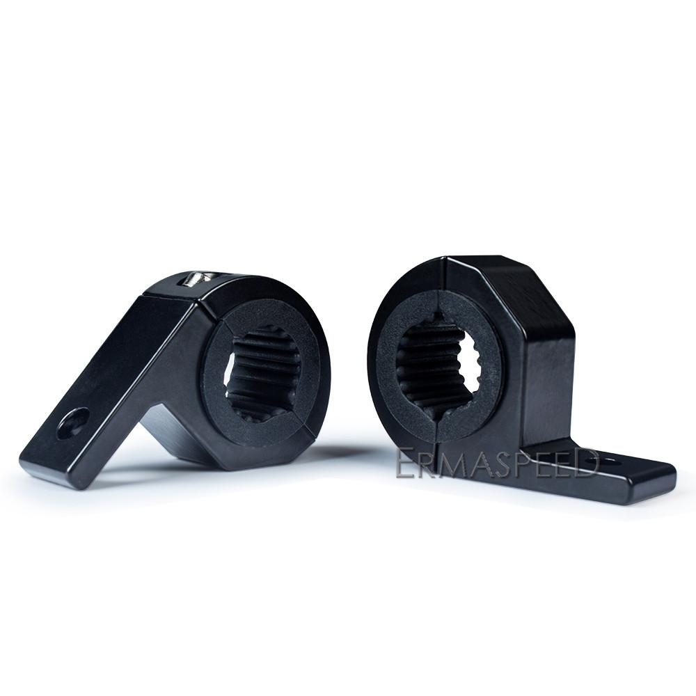 Универсальный 22-30 мм зажимы для фар мотоцикла, кронштейны, светодиодный противотуманный фонарь, держатель прожектора для автомобиля, мотоцикла, бездорожья