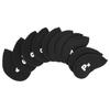 11Pcs Golf Iron Head Covers Sleeve Number Pattern Protective Portable Golfing Accessory