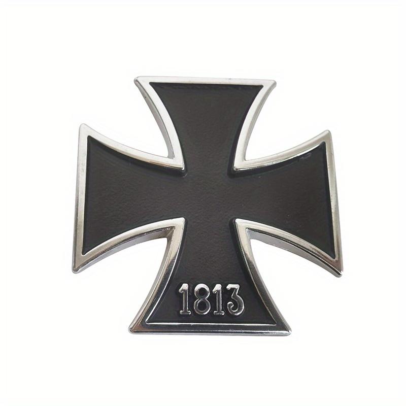 2 шт. Крест Хромированный Металл Германия 1813 Мальта Символ Добродетели Медаль Крест Эмблема Мотоцикл Автомобиль Стайлинг Значок Наклейки Декаль Авто Патч