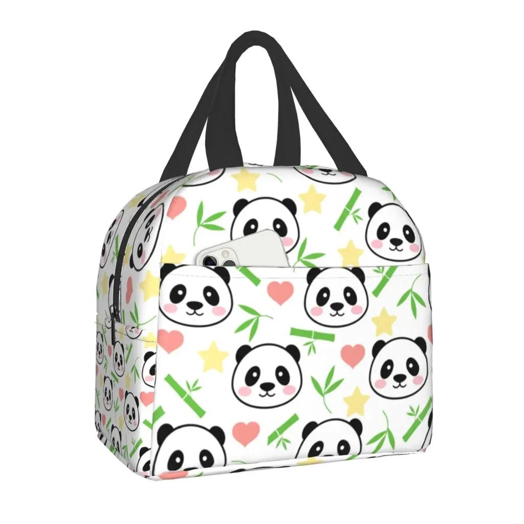 Сумка для обеда Panda Bear, переносная термосумка для кемпинга, путешествий, ланч-бокс для женщин и детей, для работы, пикника, хранения продуктов