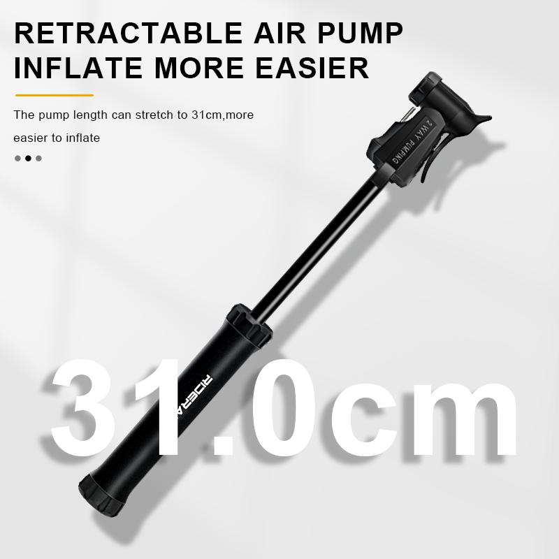 Portable Bicycle Pump Schrader Presta Valve MTB Road Bike Hand Air Pump Outdoor Riding Tire Inflator For Ball Cycling Equipment