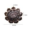 1PC Alloy Incense Burner Stick Holder Plate Buddhism Lotus Censer Bronze Nasturtium Incense Burner