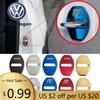 Для VOLKSWAGEN VW 4 шт. Сплавные Накладки на Замки Дверей Автомобиля Наклейки-Защита для Volkswagen Passat Touareg Tiguan Golf Bora Jetta