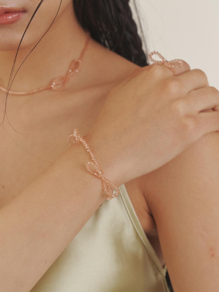 Браслет с бусинами Love Me Monster Oo Love Ribbon