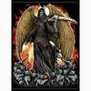 DIY Full Round Drill Angels of Death Skull Diamond Rhinestone Painting Grim Reaper Mosaic Pictures Cross Stitch Embroidery Home Decor