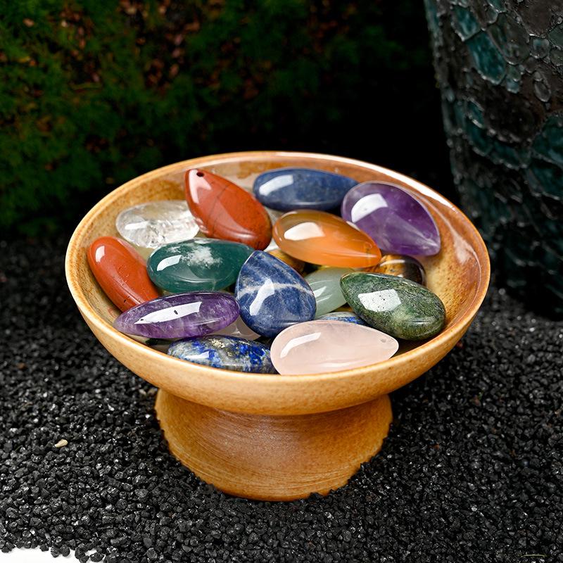 Аметистовый розовый кварц тигровый глаз кристалл капля воды кулон для самодельных ювелирных изделий