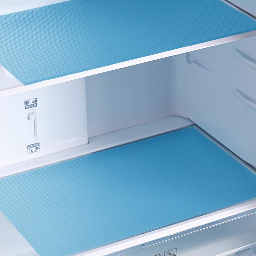 Kitchen Washable Drawer Cabinet Pads Table Placemats 4pcs Refrigerator Pad Non Slip Waterproof Can Be Cut Fridge Shelf Liner Mat