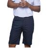 Men's Navy Blue Bermuda Shorts with Elasticated Waistband - Comfort and Elegance - - Blue
