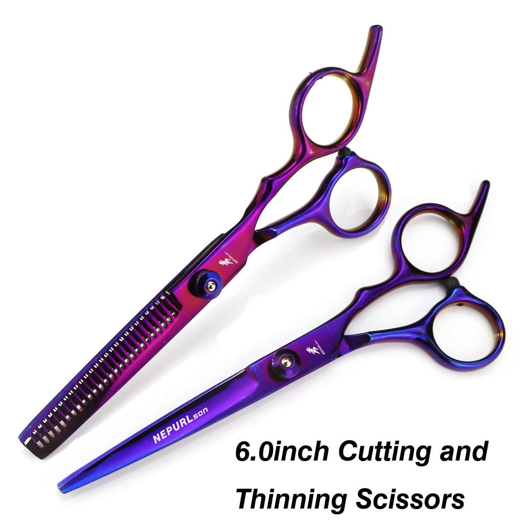 6 Inch Tooth Scissors Flat Scissors for Barbers and Hairdressers Special Fine Scissors for Thinning Haircuts and Hair