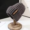 Winter Letter Woolen Hats Female Korean Fashion Warm Knitted Cap Ear Protection Hats