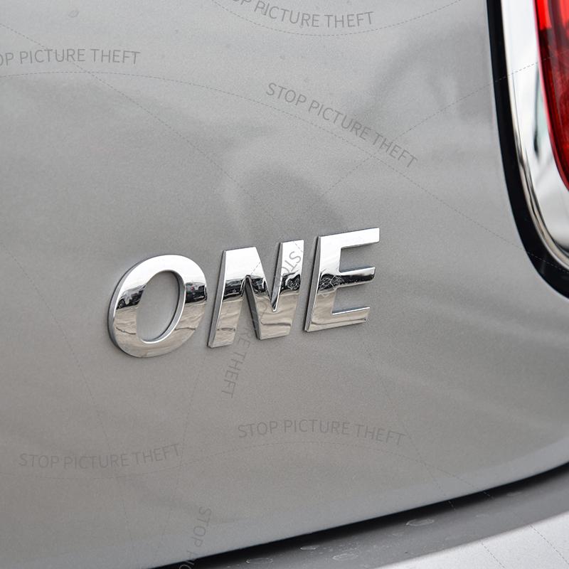 1Pcs 3D Metal ONE Logo Emblem Badge Car Rear Tail Bumper Trunk Sticker For Cooper S F61 R60 F60 R61 R50 R53 R56 R60 JCW