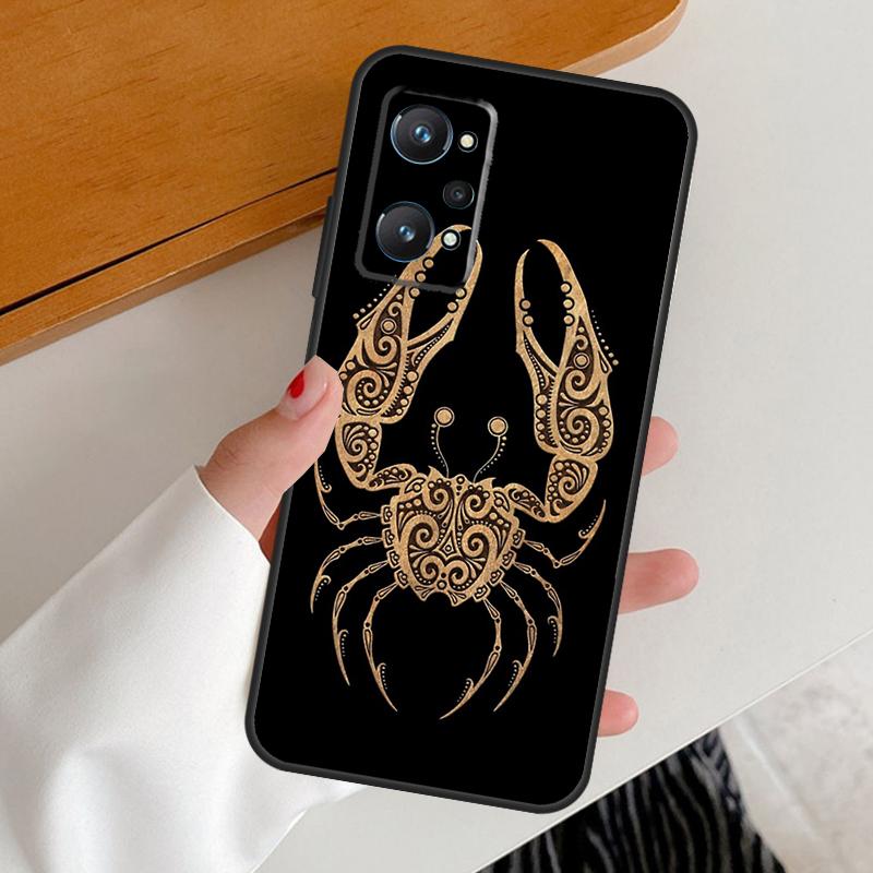 Знаки Зодиака Для Чехла Realme C67 C55 C53 C51 C35 C33 C31 C30 C25s C21Y GT Neo 6 GT5 9 10 11 12 Pro Plus