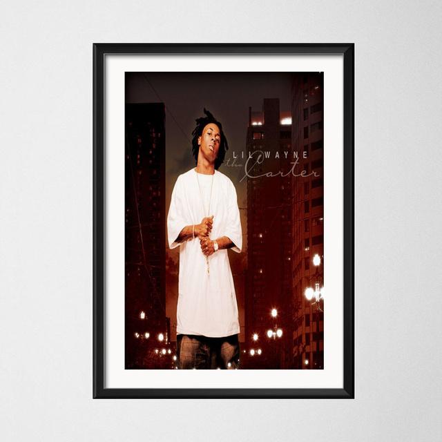 Лил Уэйн Горячий альбом Tha Carter Музыка Хип-Хоп Рэп Рэпер Звезда Искусство Холст Картина Винтаж Плакат Декоративный Домашний Декор