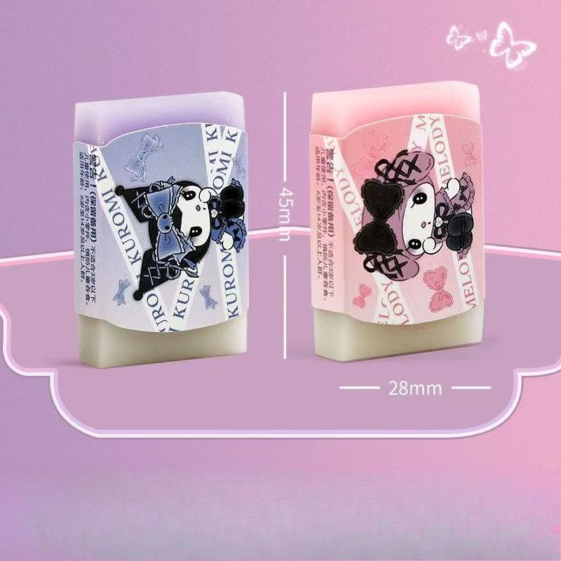 Sanrio Куроми Ластик Милый Мультяшный Креативный Студенческий Только Чистый Без Следов Красивый Блестящий Нетоксичный Ластик для Карандаша