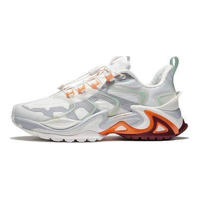 Li Ning Cat Paw Ace Fabric Synthetic Leather Trending Non-Slip Wear Resistance Lightweight Low Top Sports Casual Shoes Men Sneakers White Gray AZGS025-3