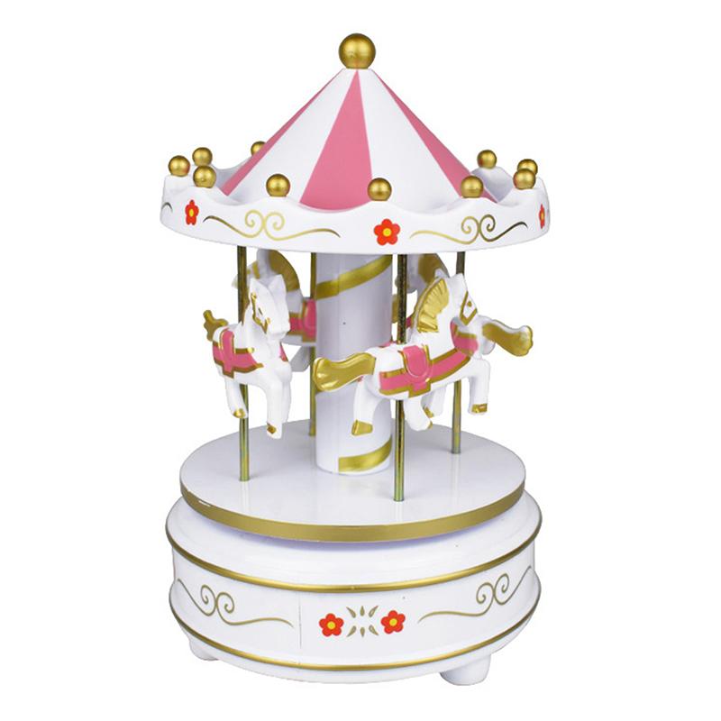 Карусель Музыкальная Шкатулка Торт Декоративное Украшение Детский Подарок На День Рождения Игрушки Романтическое Украшение На Рабочем Столе Рождественский Декор Для Дома