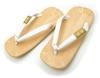 Made In White Cowhide Sole Kimono or White [Men's / Japan] Men's Setta, Thong, (for Yukata!), (LL (size Guide 26.5~28.0cm))