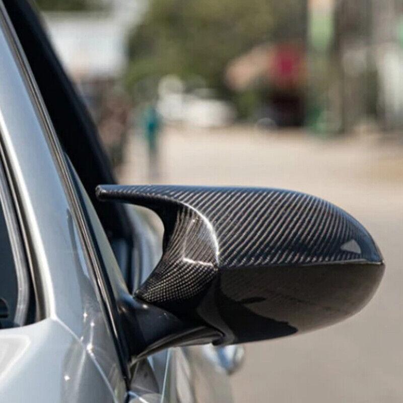 For BMW 1 Series E87 04-06 E81 05-09 E82 E88 07-09 3 Series E90 E91 05-07 E92 E93 Rearview Side Mirror Covers Cap Carbon Fiber