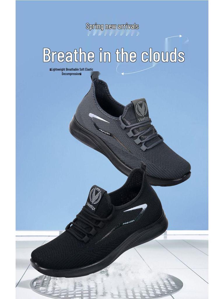 Мужские парусиновые туфли больших размеров на шнуровке, сетчатые, дышащие, низкие, нескользящие, для весны и осени