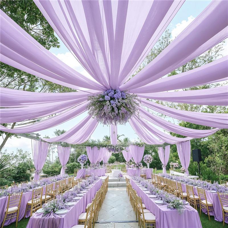 Белое свадебное платье потолочные шторы навес на крышу декор драпировка ткань шифон занавес для свадебной церемонии украшение сцены отеля