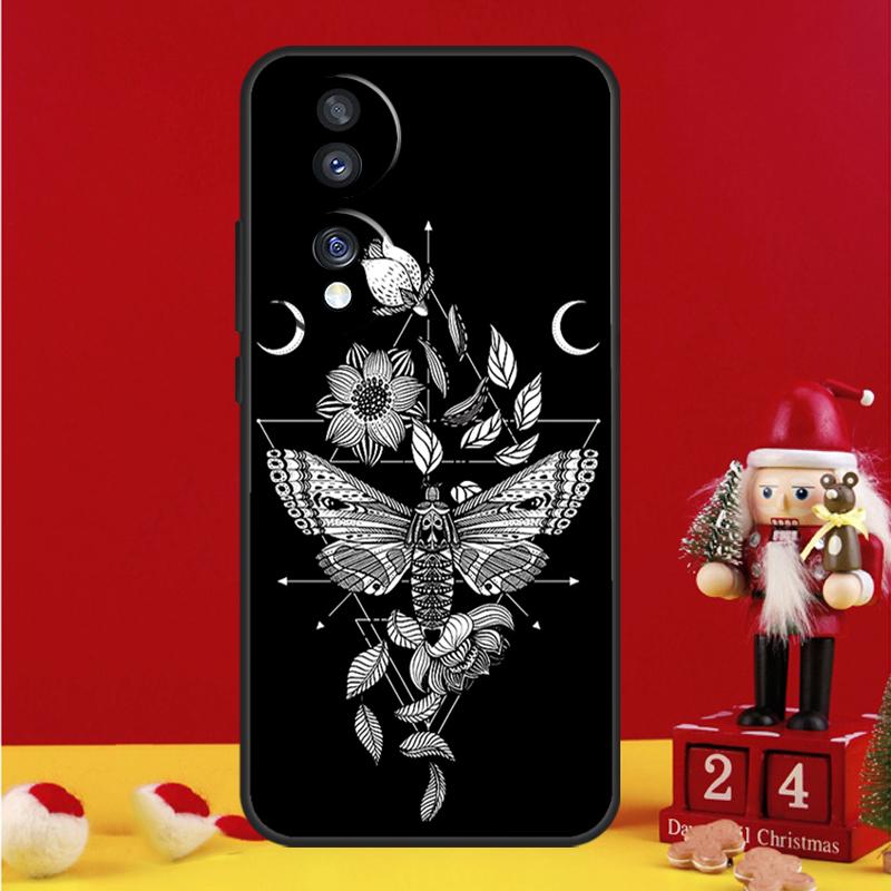 Чехол-кошелек с принтом Оккультная Ведьма Луна Готика Для Honor Magic 6 Pro Magic 5 Lite 50 70 90 X6 X7 X8 X9 X6a X7a X8a X9a X8b X9b