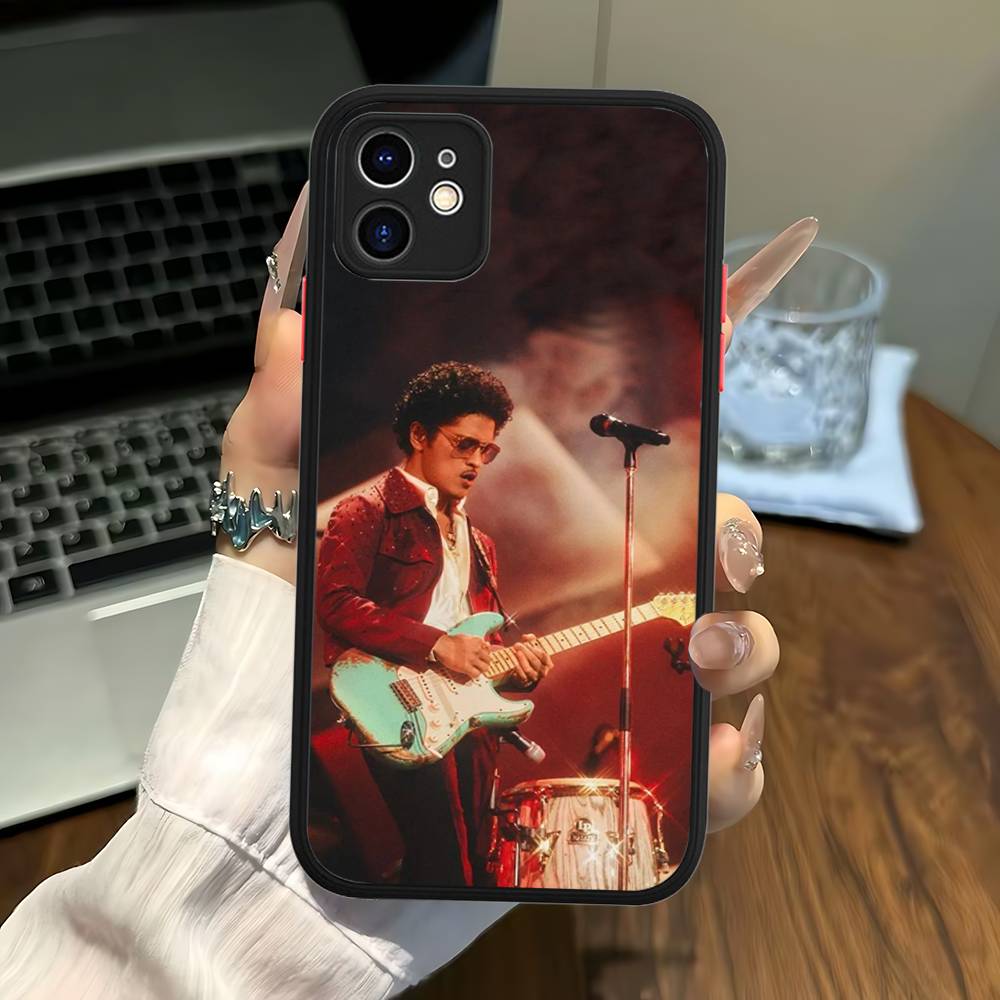 Famous Bruno Mars The Romantic Phone Case For IPhone 16 15 14 11 12 13 Pro Max Plus 12 XS Max Back Cover Matte Case