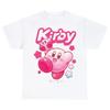 Футболка Kirby Happy Kirby, винтажная, забавная, в стиле Харадзюку, хип-хоп, свободная, хлопковая, уличная, для мужчин и женщин, для отдыха, универсальная, забавная, унисекс