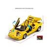 1/32 Lamborghini Countach LP5000s Сплав Модель Спортивного Автомобиля Литые Металлические Гоночные Автомобили для Трека Модель Транспортных Средств Симуляция Звук Свет Детская Игрушка Подарок