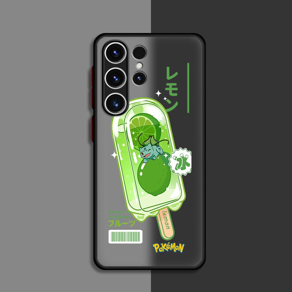 Pokemon Gengar Matte Case For Samsung Galaxy S22 S23 S20 S21 FE S10 S9 Plus S24 S24Ultra Capa Note 20 Ultra 10 Lite Phone Fundas