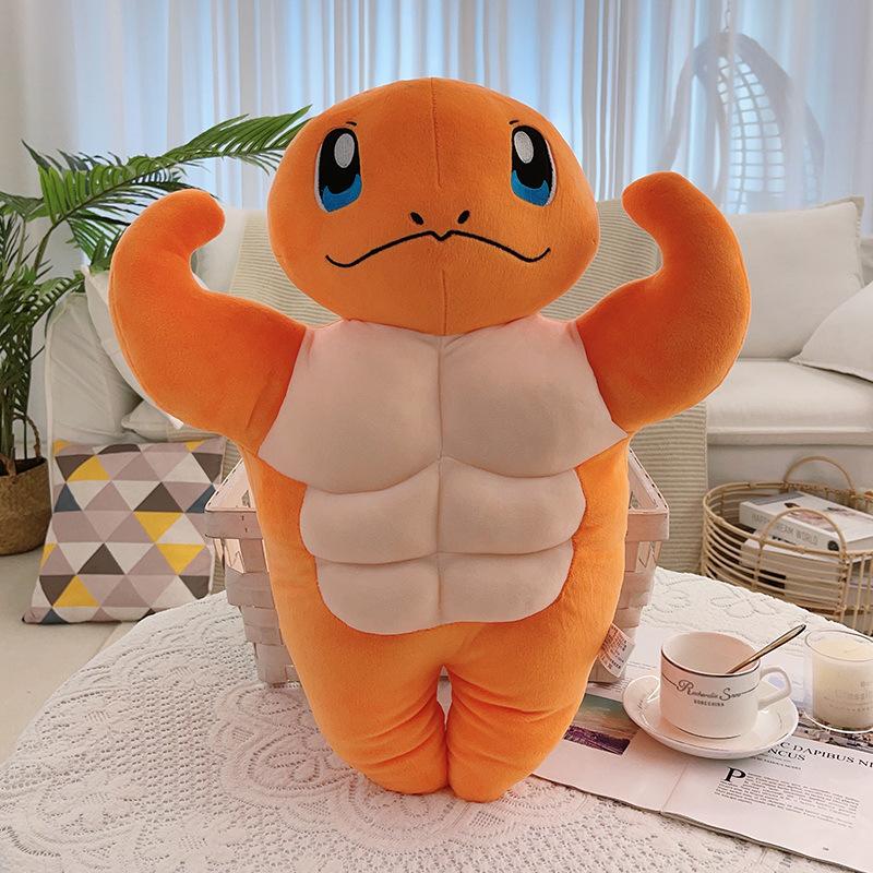 Muscle Series Boyfriend Power Muscle Festival Gift Shark Pie Charmander Platypus New Plush Toy Doll