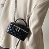Xiaoxiangfeng Box Bag Portable Small Square Bag Versatile Foreign Style Box Bag High Value Texture Chain Diamond Messenger Bag