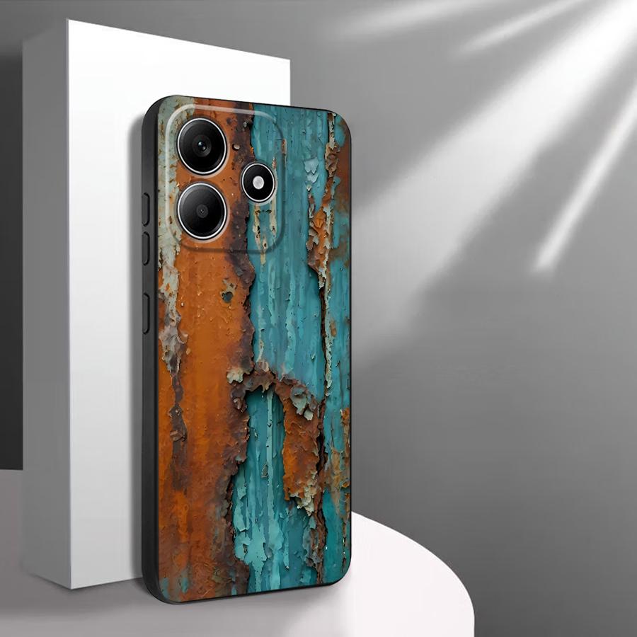 Чехол для телефона для Xiaomi Redmi Note 14 A5 A4 12C 13C K80 K40 11S 14C 9 8 7 12 11 Pro 12S 13 Pro Plus A3 A1 A2 10 Модный Ржавый